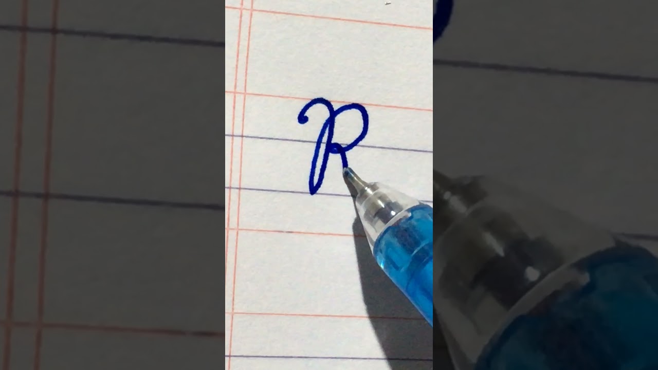 how to write R in cursive writing | cursive writing kaise likhe | cursive writing #shorts #writing