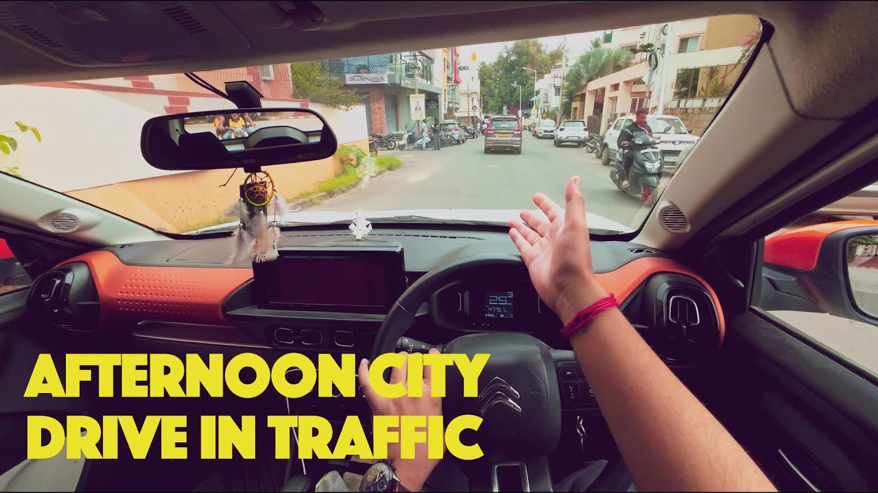 POV Drive : Afternoon City Traffic | Bengaluru | Citroen C3