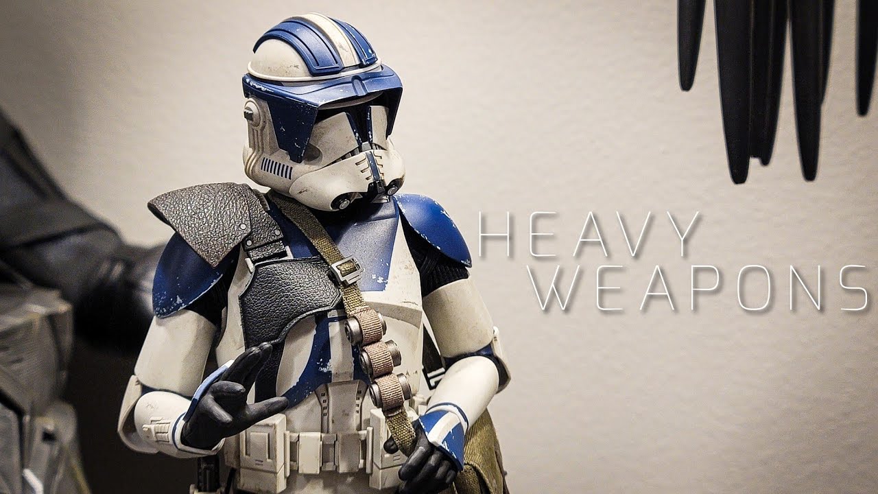 Hot Toys Heavy Weapons Clone Trooper and BARC Speeder with Sidecar 1/6 Scale Figure 4K Review