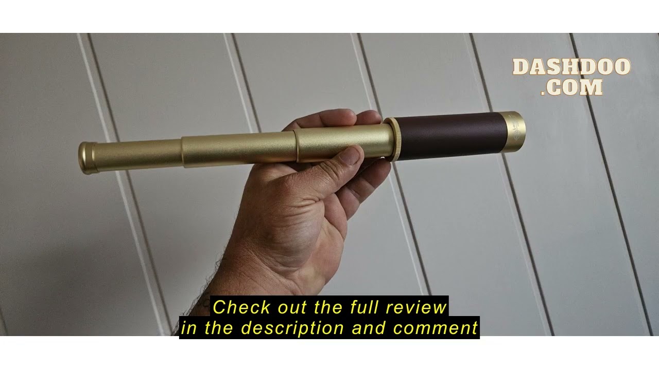 Review Laupha Retro Pirate Telescope Zoomable 25x30 Pocket Monocular Portable Collapsible BAK-4 Lens