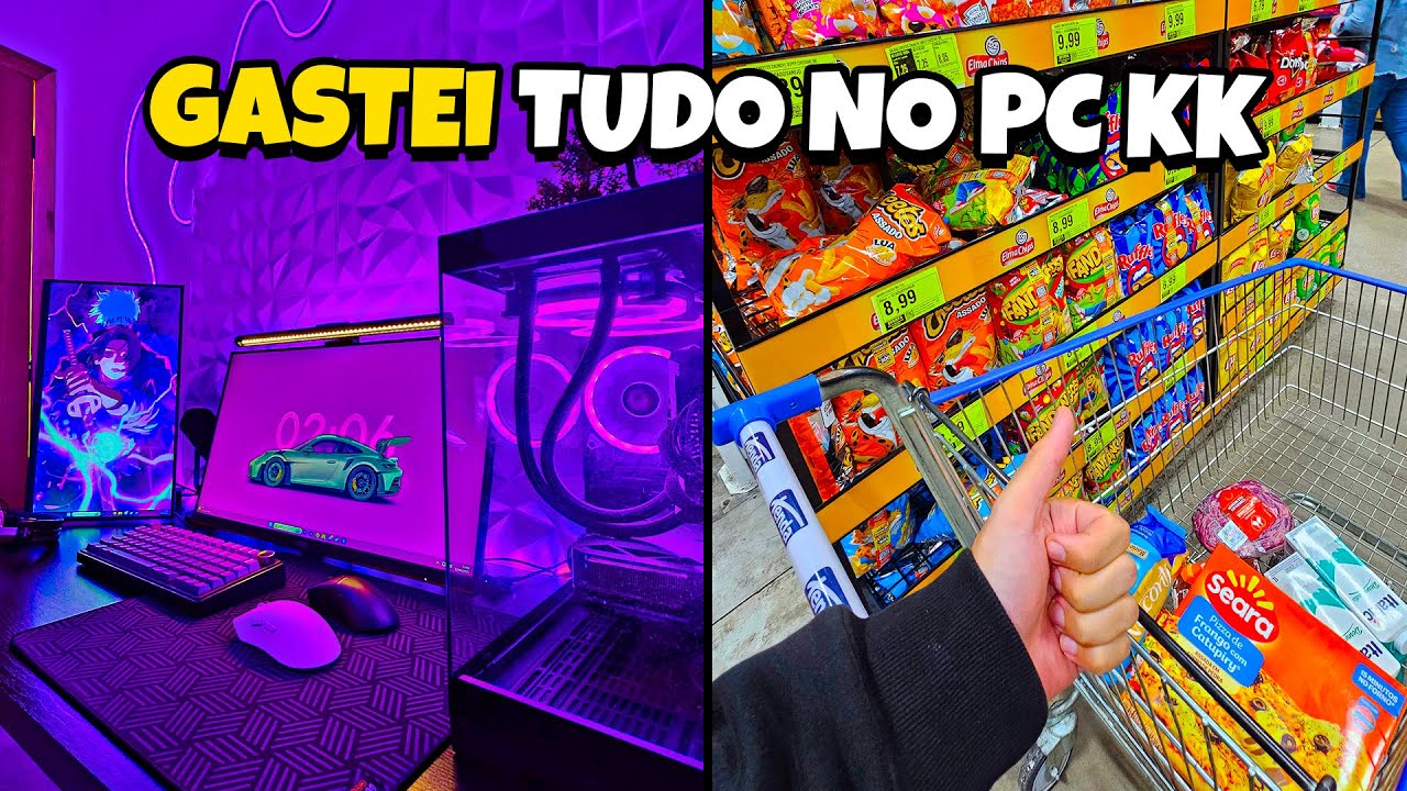 Um Gamer no Mercado Gastando o Dinheiro que N&atilde;o Tem KK