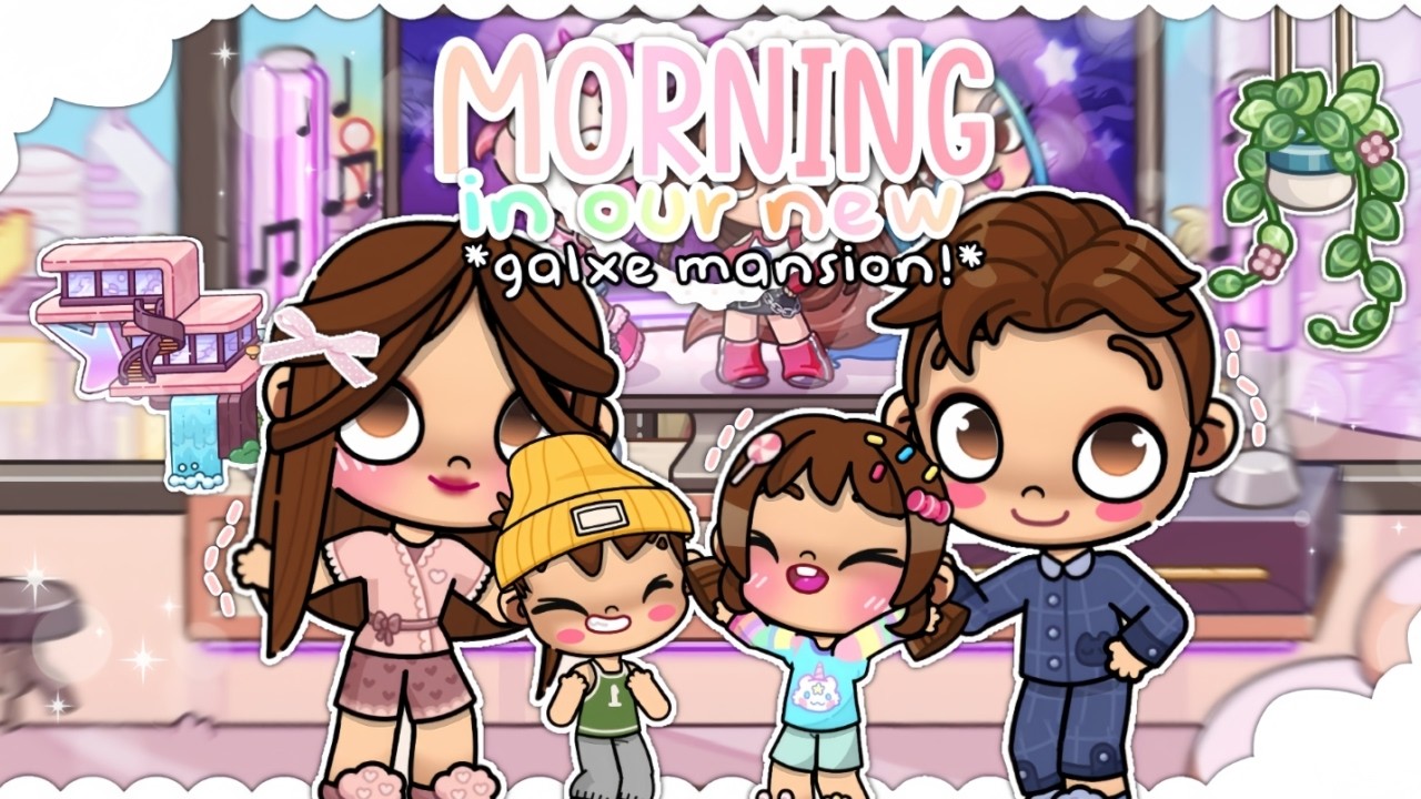 MORNING IN OUR NEW GALXE MANSION 🏡🦋 || * VOICED🔊* || AVATAR WORLD