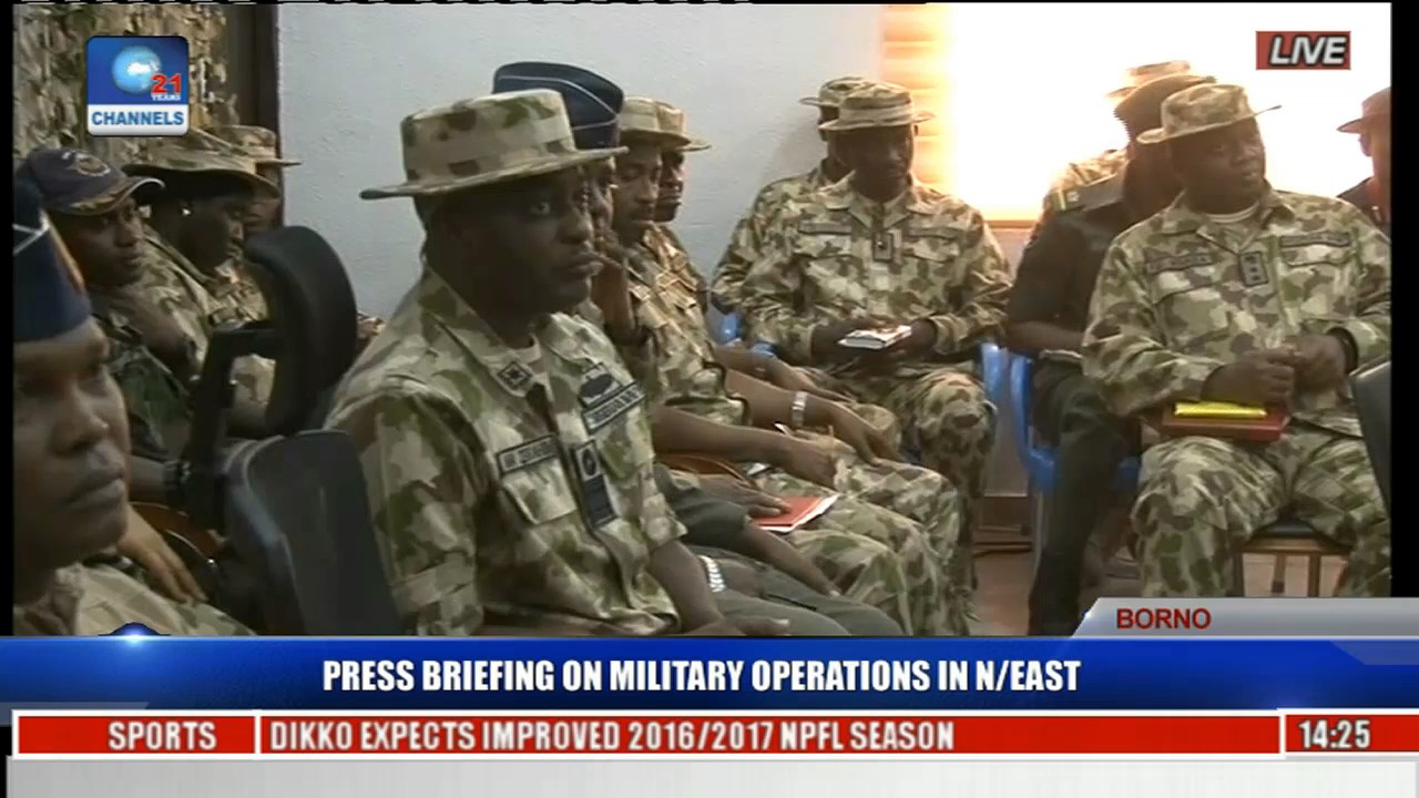 Maj Gen Lucky Irabor Briefs On Military Operations In North East Pt 3