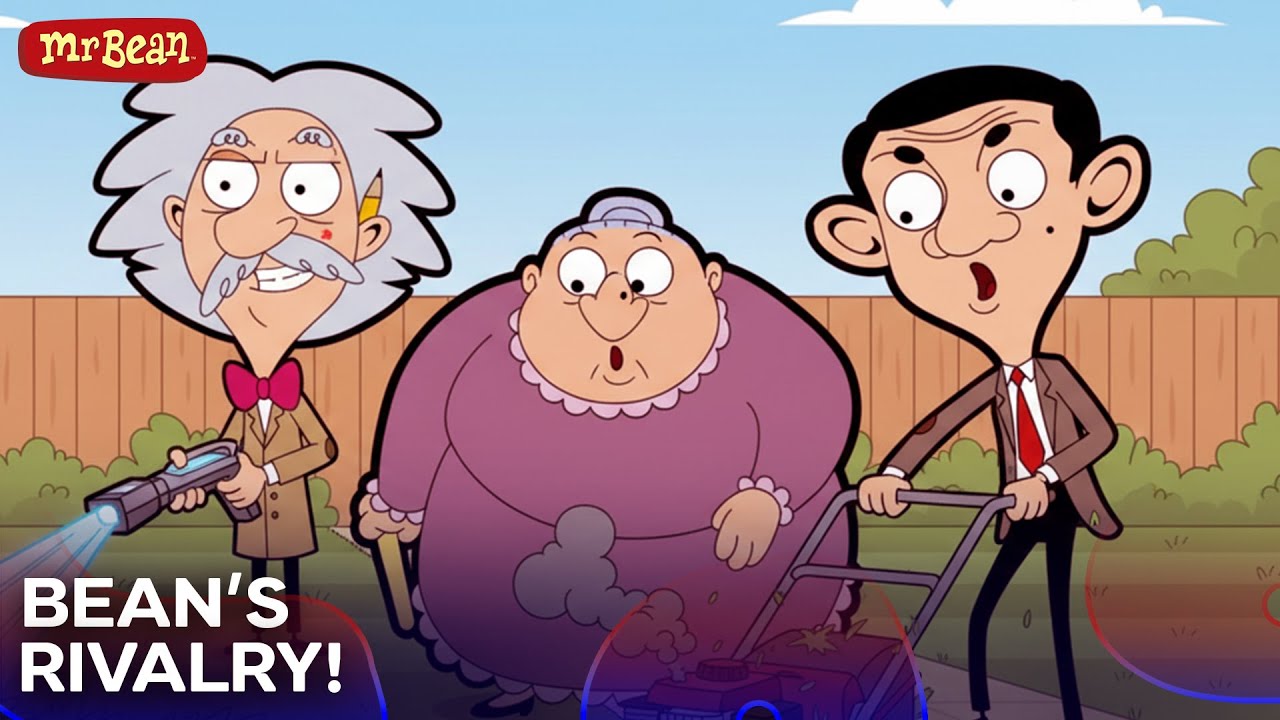Mr Bean’s BATTLE with his BIGGEST RIVAL | Cartoons for Kids