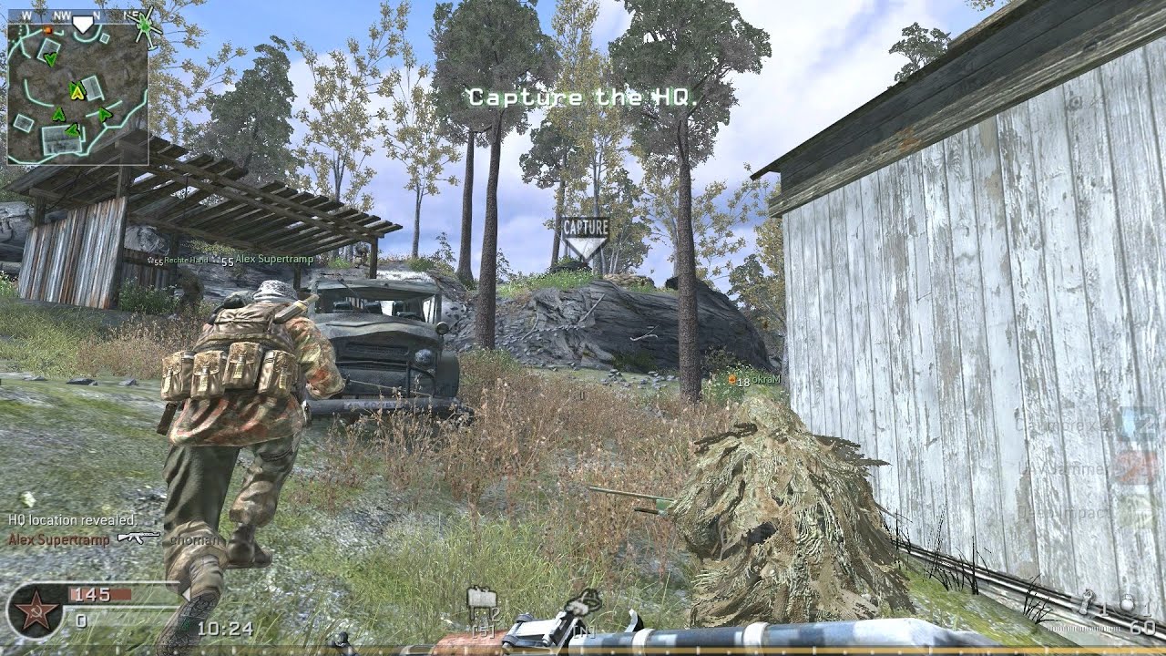 Call of Duty 4: Modern Warfare [Creek Map] - Headquarters - PC Online Multiplayer