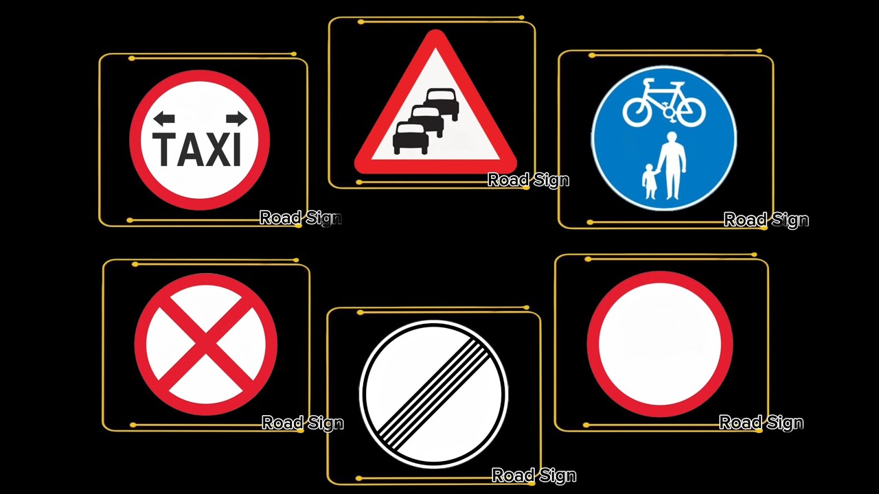 Learn easily 66 important Road Signs | #roadsigns