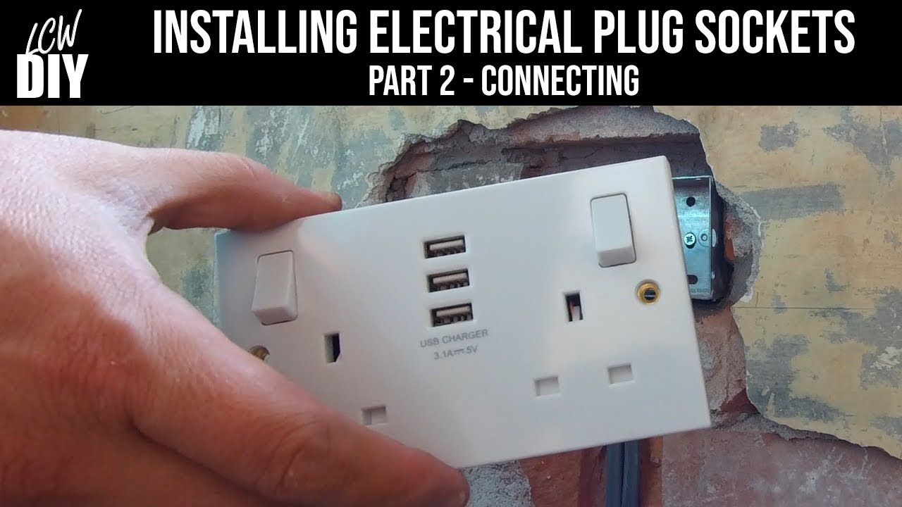 How to Install Plug Sockets - part 2 - Connecting - DIY Vlog #4