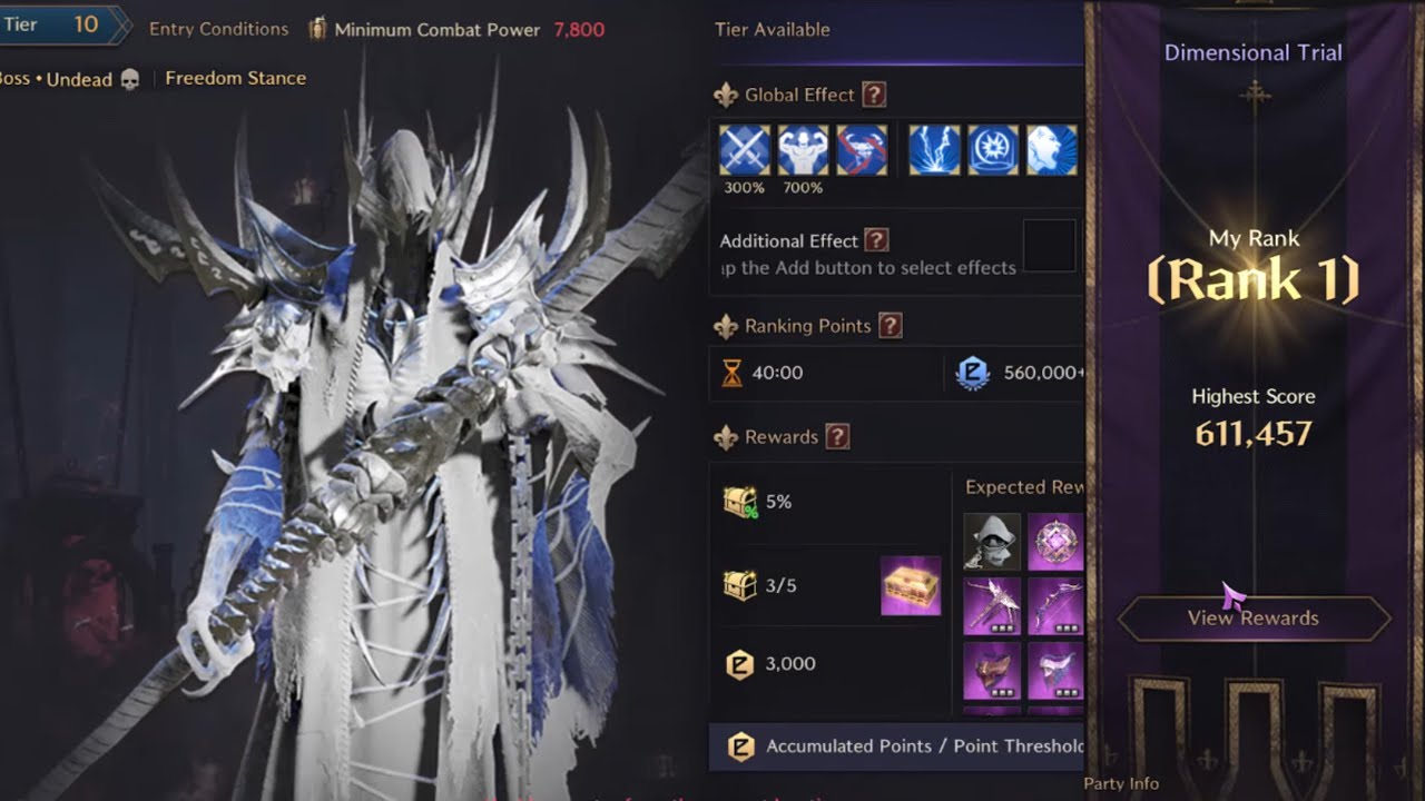 Throne and Liberty | Fate's Abyss | Trial T10 | 611K