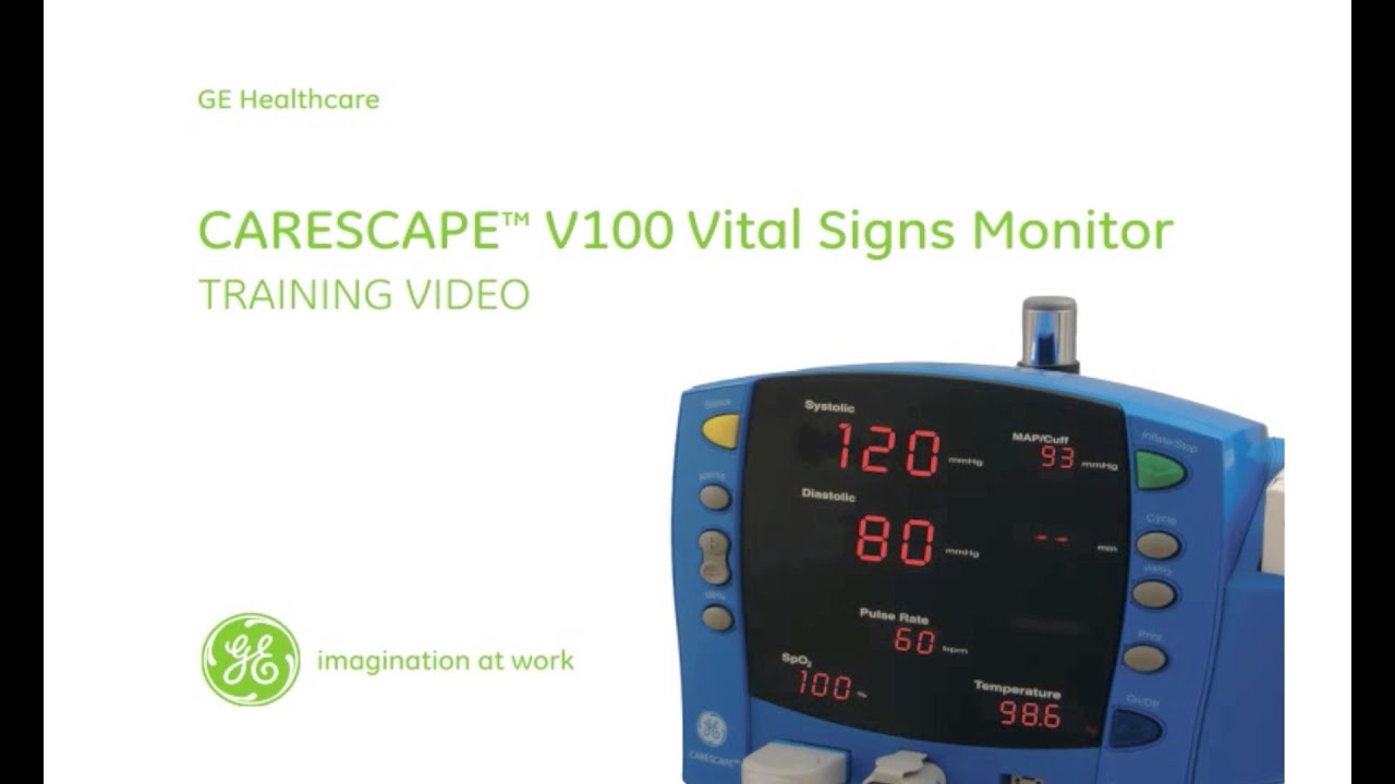 Обучающее видео по монитору жизненных показателей GE CARESCAPE V100