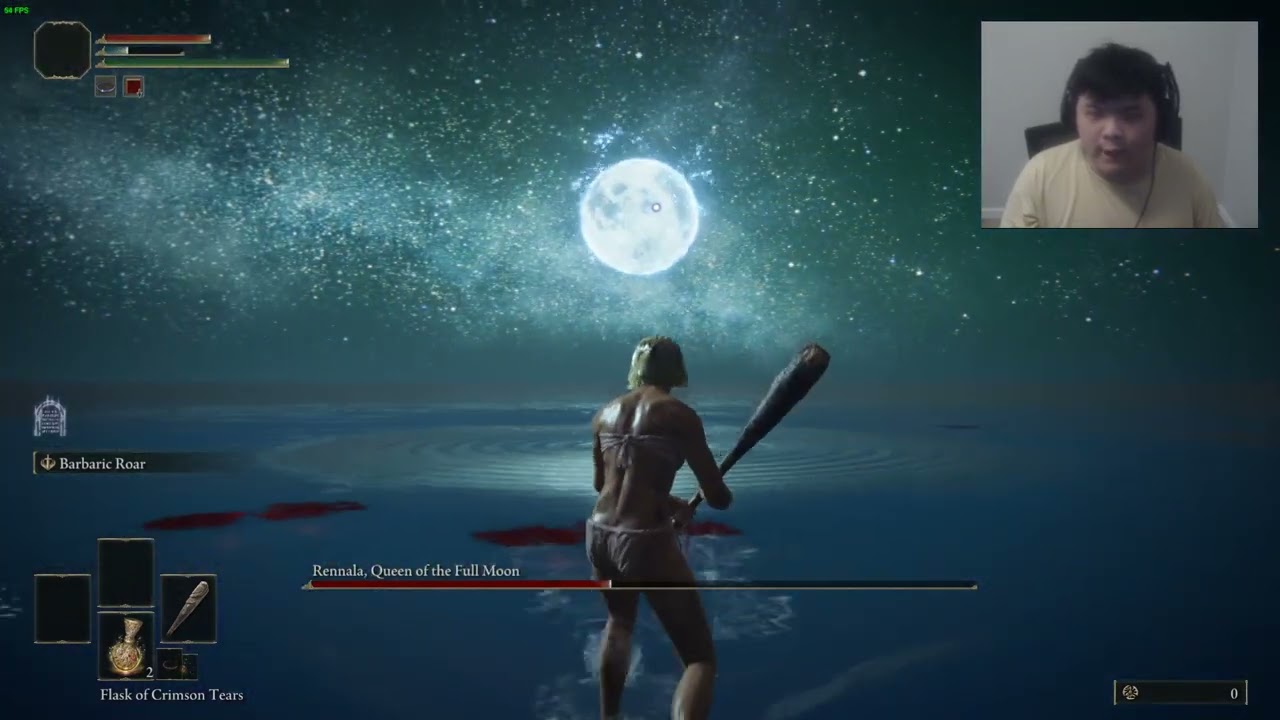 Wretch Defeating Rennala, Queen of The Full Moon [No Upgrades] [Elden Ring]