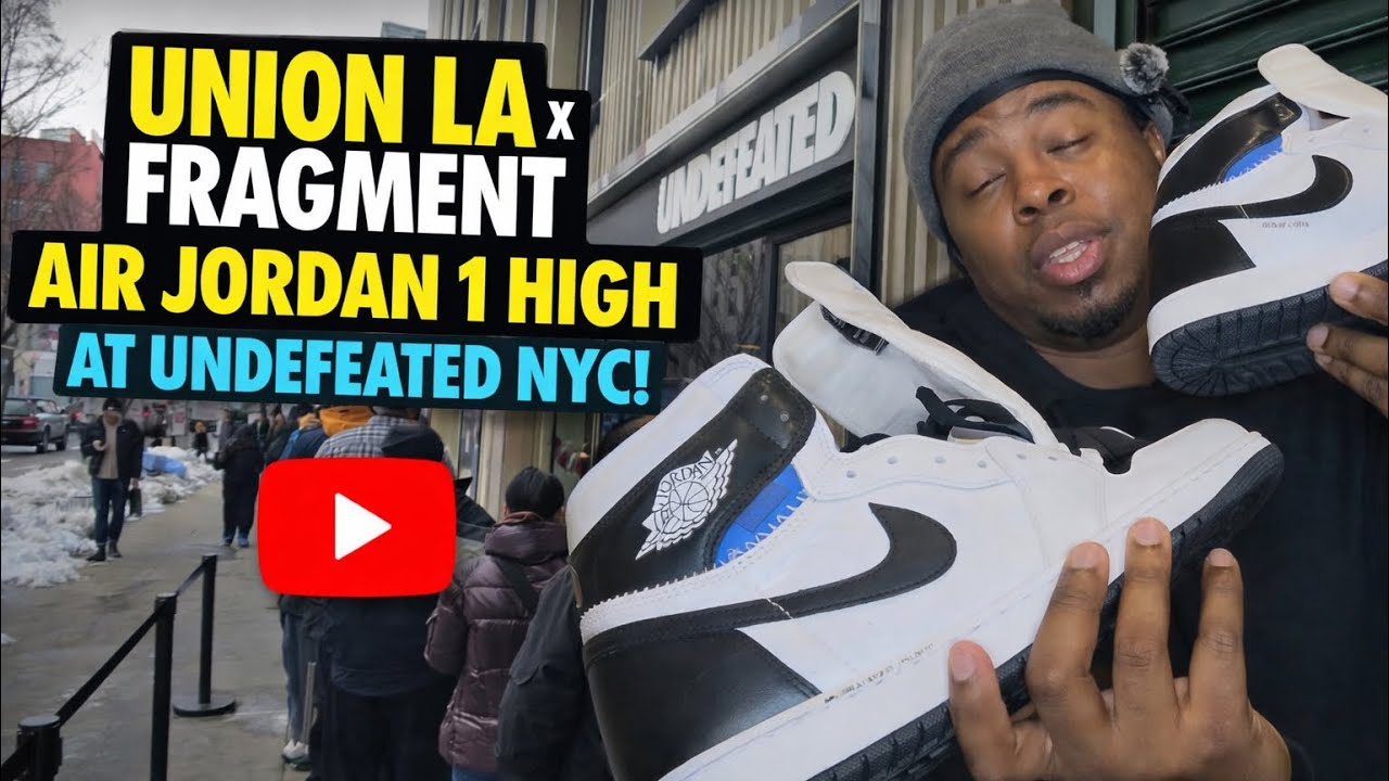 Смотрите, как я покупаю лимитированную серию Air Jordan 1 High Union x Fragment White Black Tokyo...