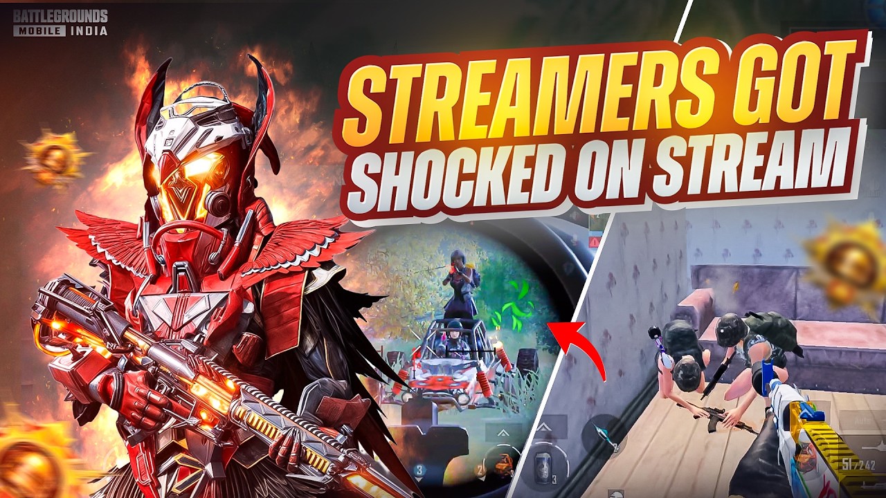 Streamer's Got Shocked On Stream l 10+ Streamers vs Danny l BGMI