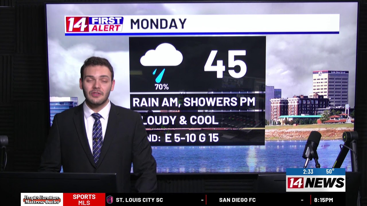Rain with some mix north tonight, daily rain chances next week