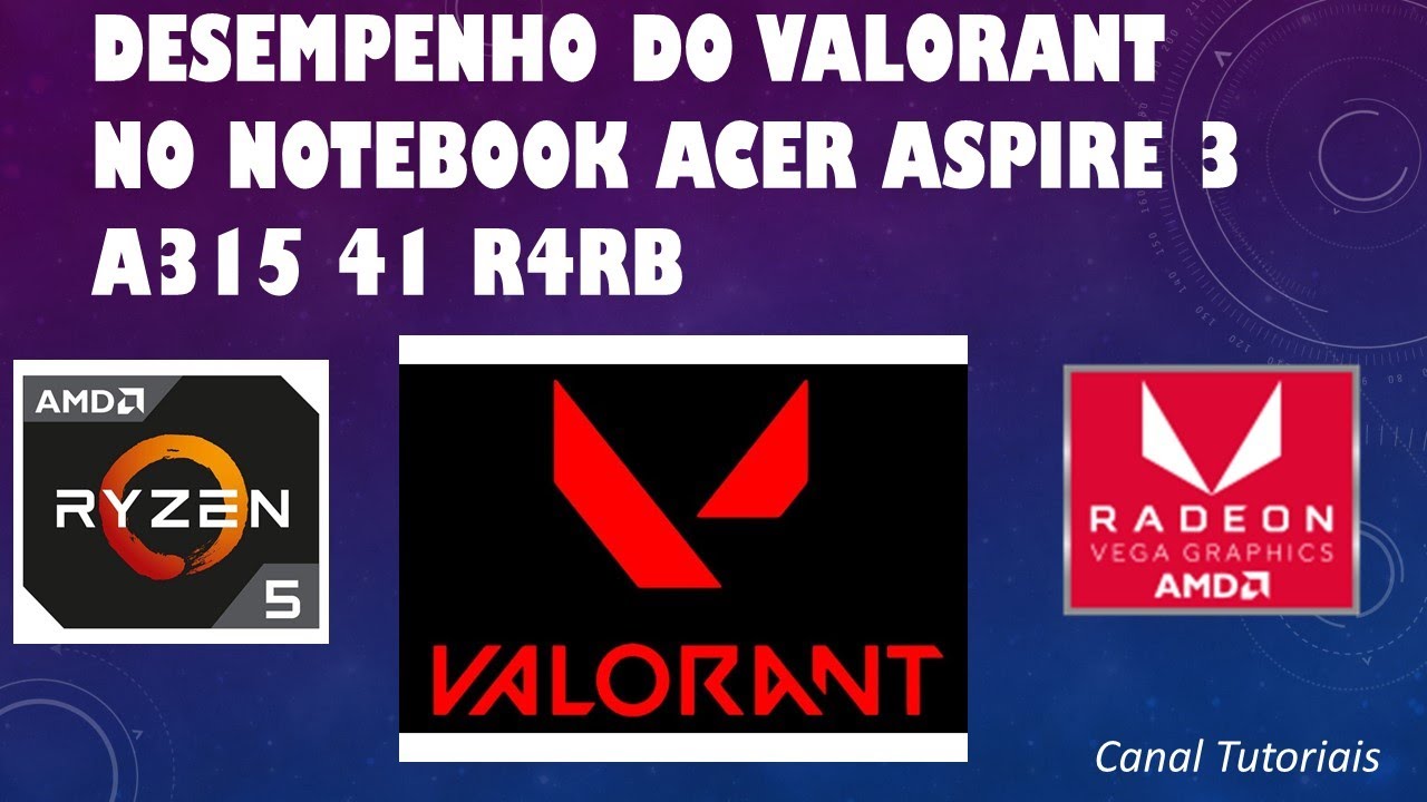 Teste de fps Valorant no Acer Aspire A315 41 R4RB (Valorant fps test on Acer Aspire A315 41 R4RB )