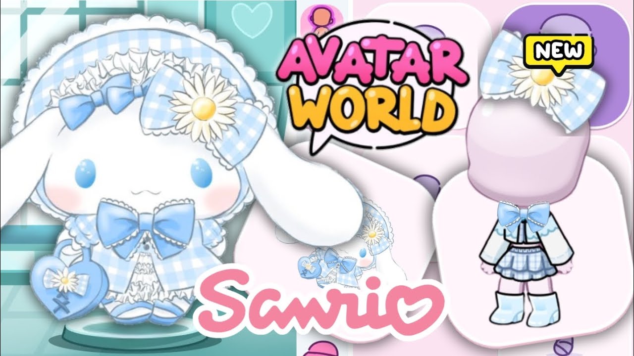 HOW TO MAKE CINNAMOROLL SARIO IN AVATAR WORLD 😍 AVATAR WORLD NEW CHARACTERS