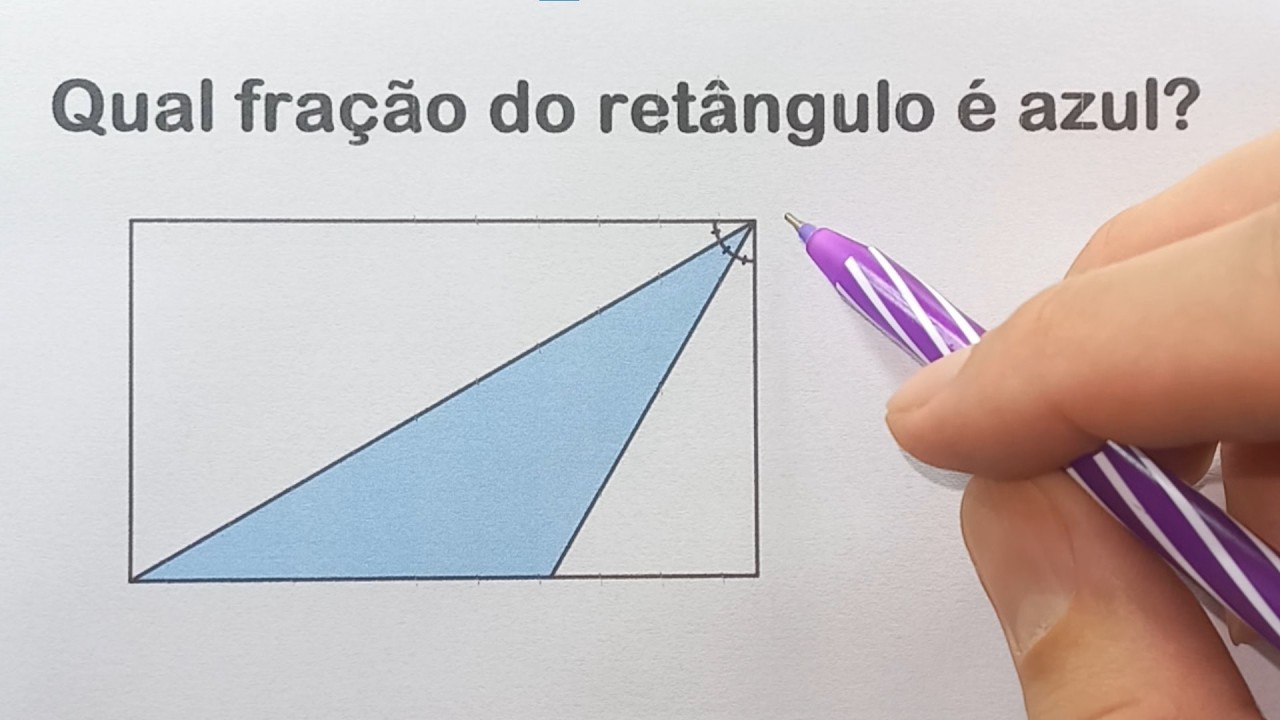QUAL A FRAÇÃO DA ÁREA AZUL?