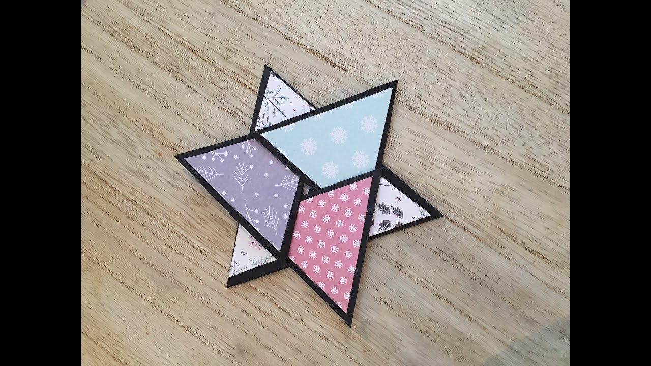 TUTO SCRAP Carte Etoile