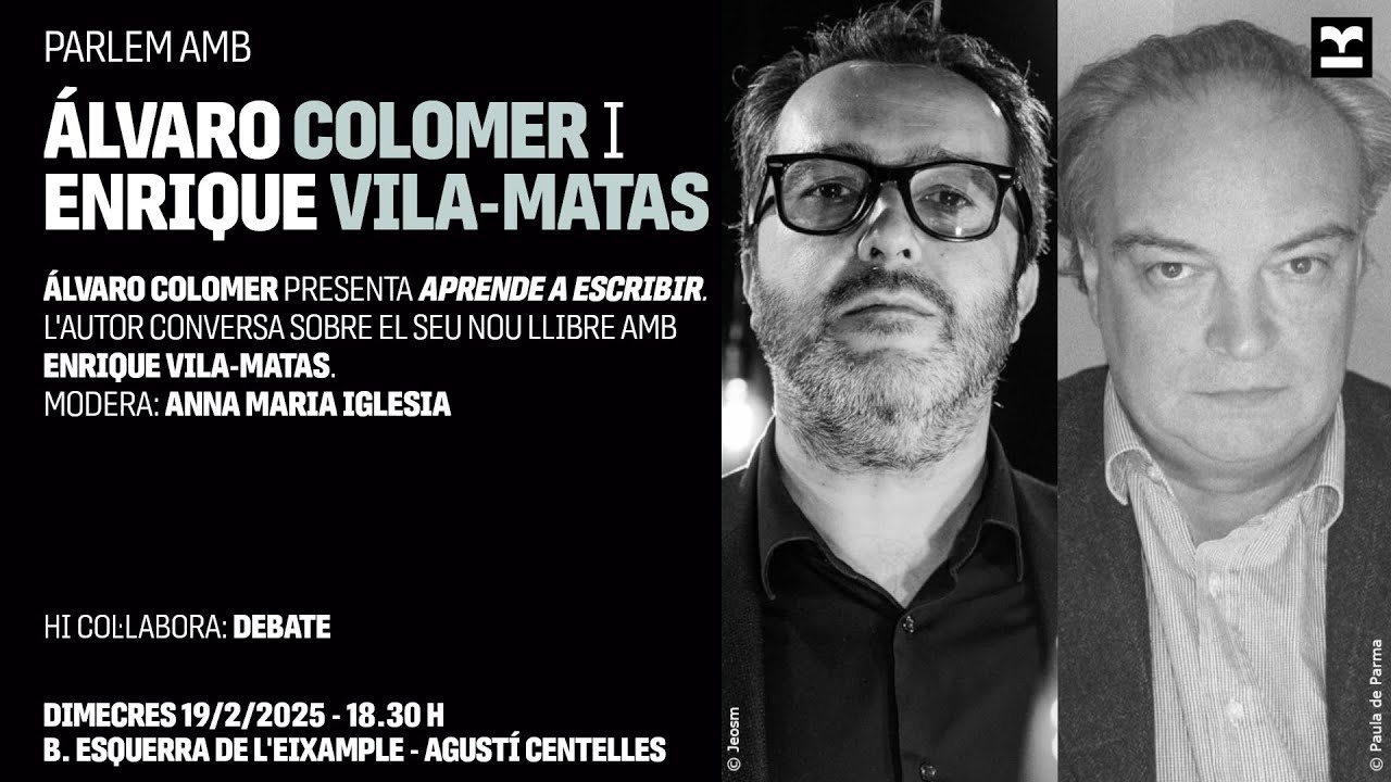 Parlem amb Álvaro Colomer i Enrique Vila-Matas