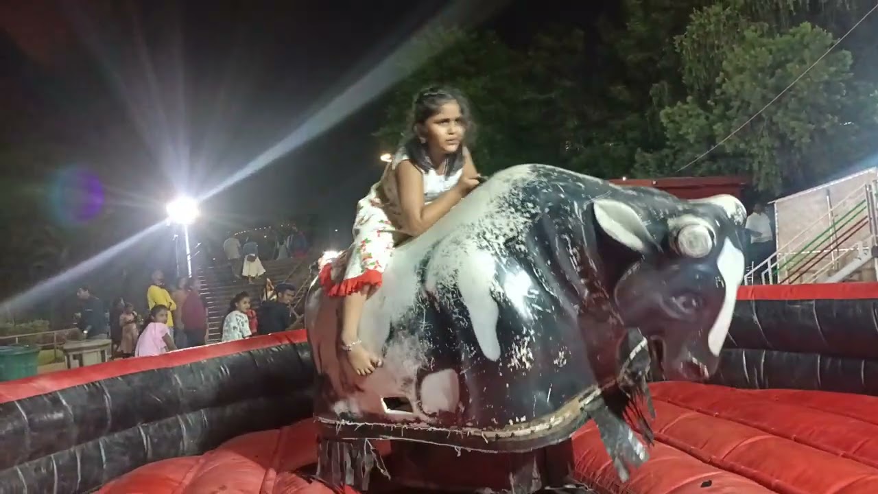 Bull Ride at Lumbini park Hyderabad.