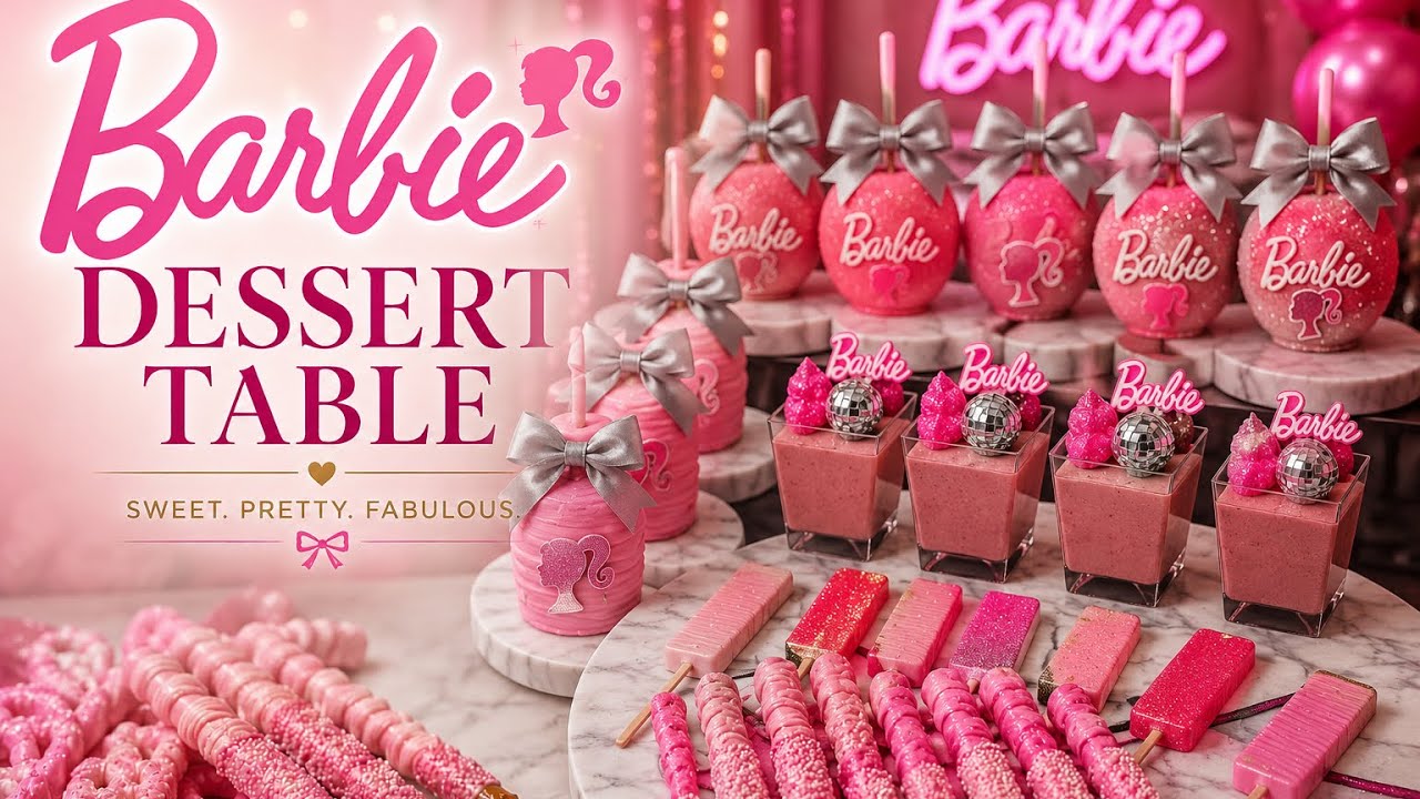 How To Make: Barbie Theme Dessert Table