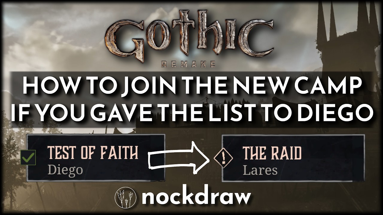 How to join the New Camp if you gave the list directly to Diego and you are blocked! #gothic1remake