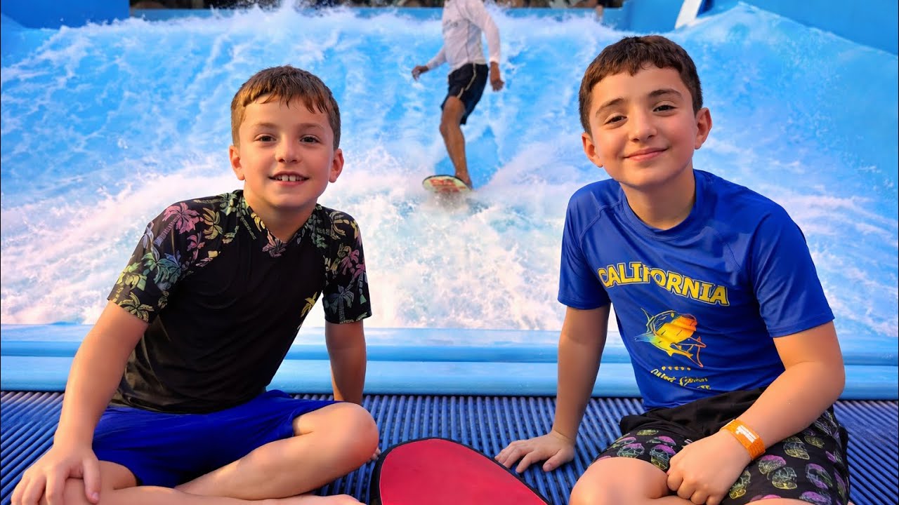 Water Park Adventure for Kids 💦 Epic Surfing Adventure 🏄🏽‍♀️ Family Fun ☀️