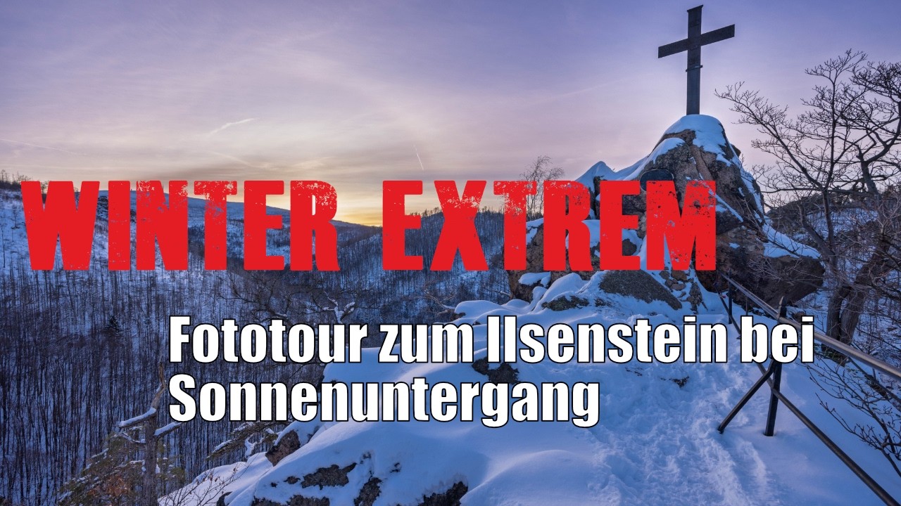 Harzer Wintermärchen – Ilsenstein im Sonnenuntergang