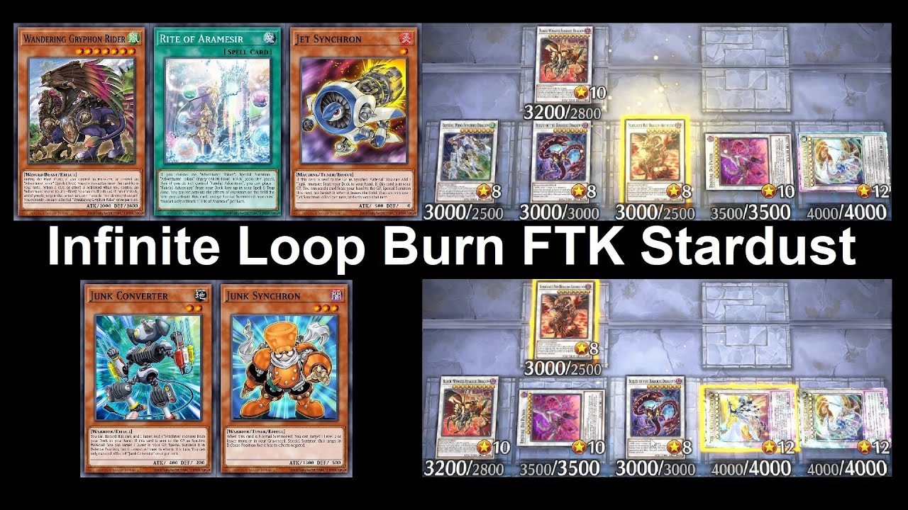 FTK Stardust infinite loop burn / Yu-Gi-Oh! Master Duel