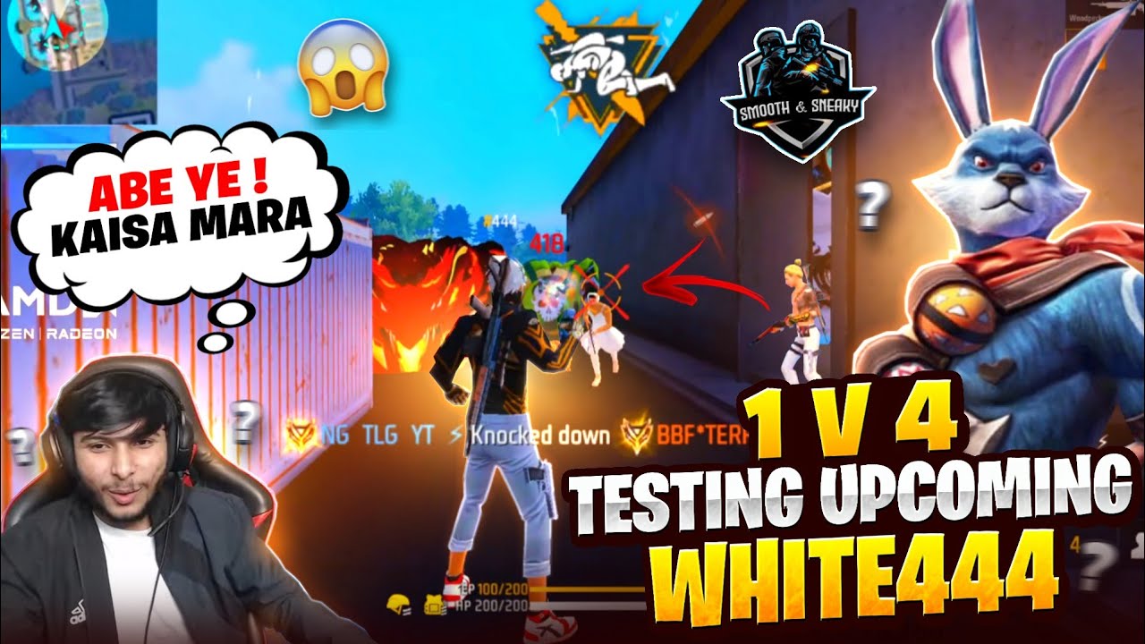 TESTING UPCOMING WHITE444 😱 : SMOOTH444 🔥 || TO JOIN NONSTOP GAMING GUILD 🤯 - GARENA FREE FIRE
