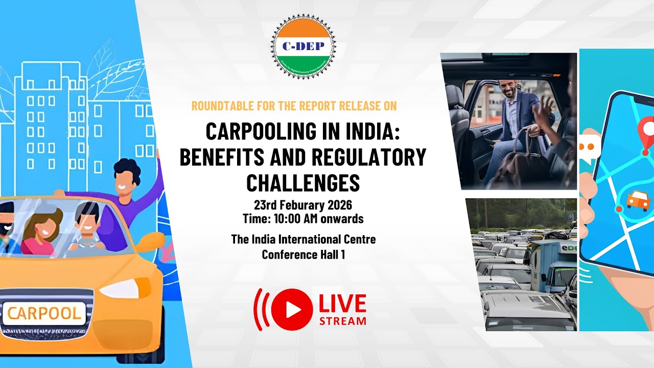 Roundtable for the report release on Carpooling in India: Benfits and regulatory challenges