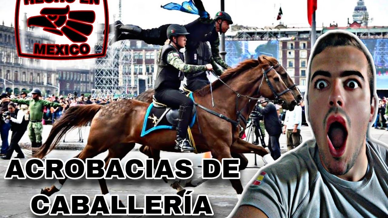 EX MILITAR ESPAÑOL REACCIONA a las ACROBACIAS de la CABALLERÍA MEXICANA!! NUNCA VÍ ALGO IGUAL!!