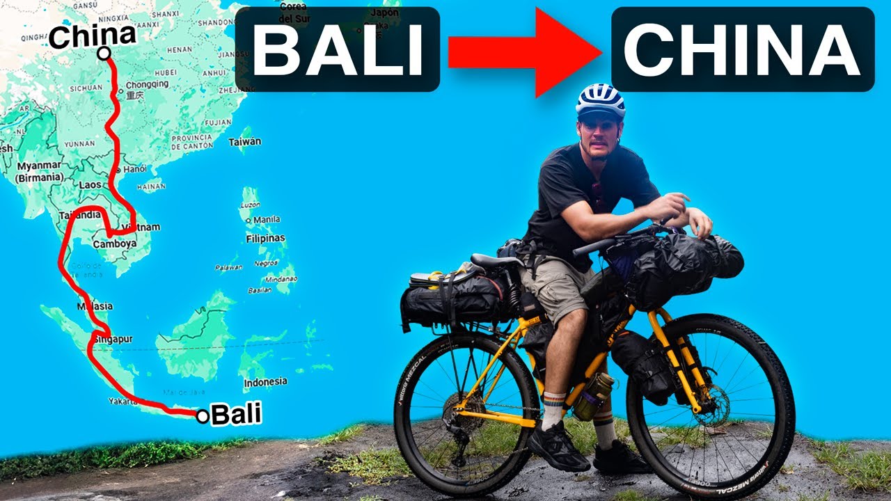 Vlog 1 | ¡EMPIEZA mi VIAJE más LOCO! | 10.000km de Bali a China en Bicicleta 