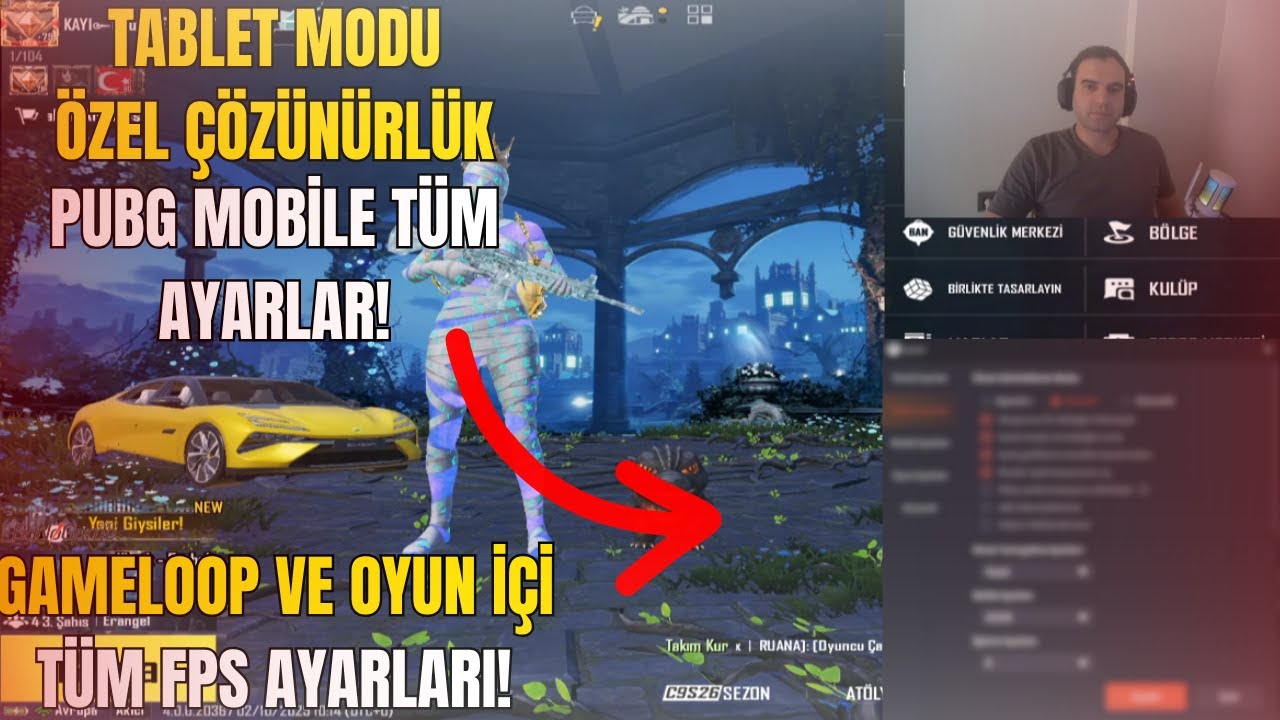 PUBG MOBİLE TABLET MODU VE HASSASİYET AYARLARI ! I EN İYİ OYUN İÇİ AYARLAR 2025