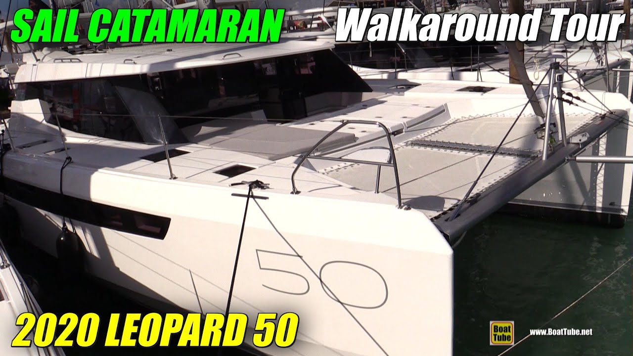 2020 Leopard 50 Sail Catamaran - Walkaround Tour - 2020 Miami Boat Show