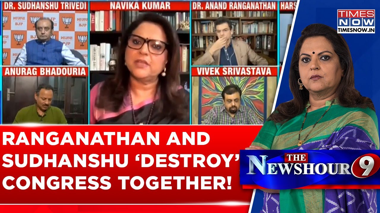 Deadly Duo Of Anand Ranganathan & Sudhanshu Trivedi 'Destroy' Congress Like Never Before, Must Watch