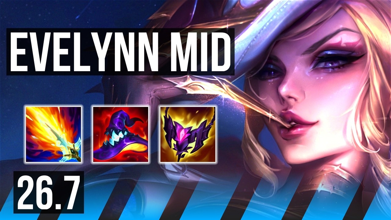 EVELYNN vs ZOE (MID) | 68K damage | NA Master | 26.7