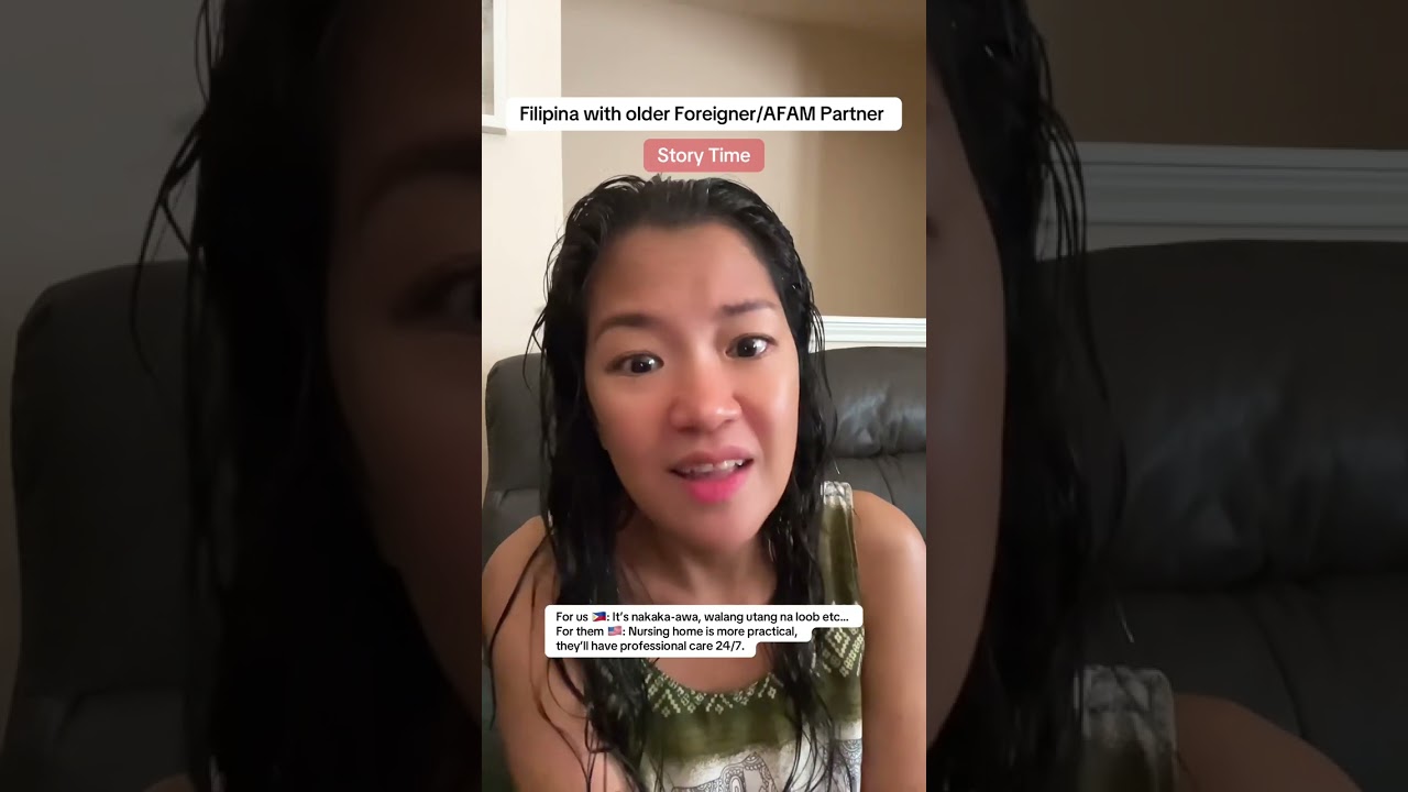 Filipina married to old Foreigner/AFAM | Sad Truth 🥺 #american #filipina #couple #agegap #afam