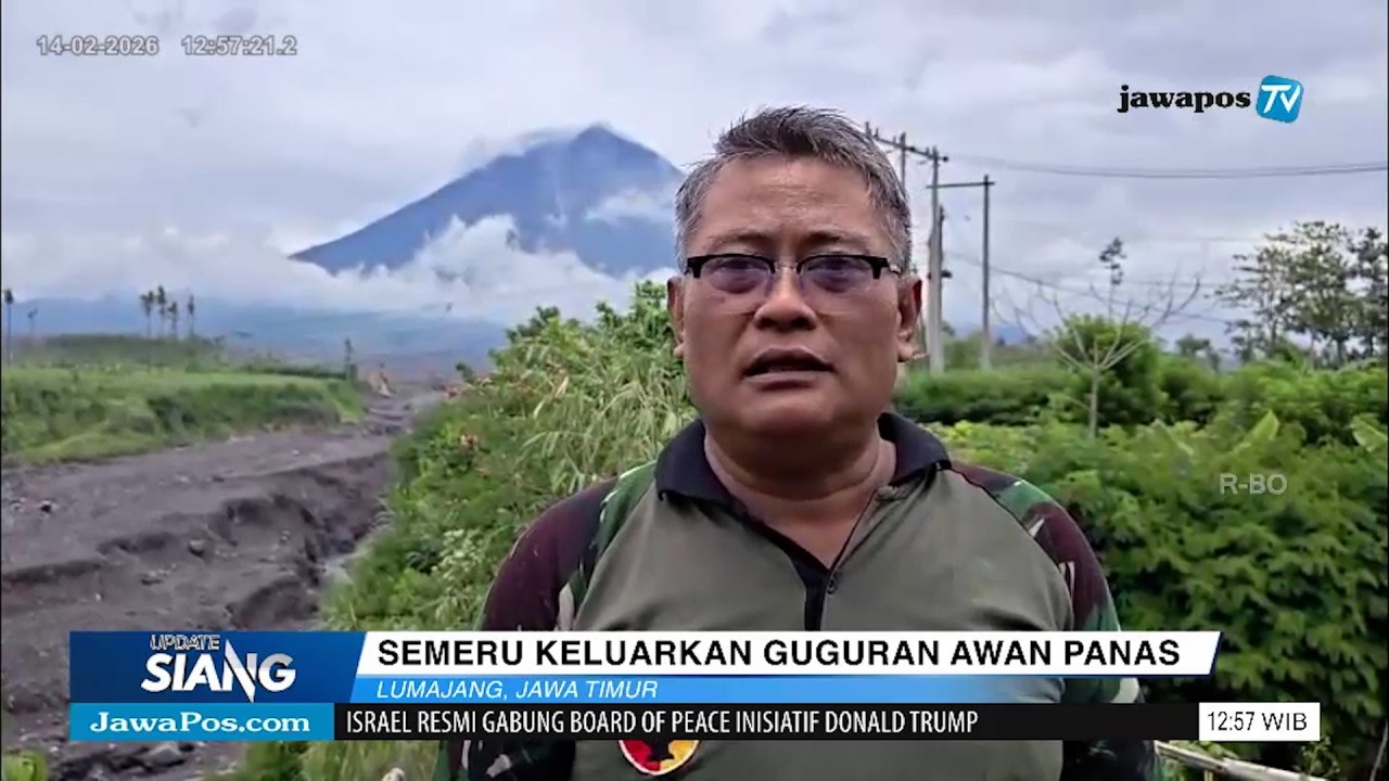 Gunung Semeru Kembali Keluarkan Guguran Awan Panas