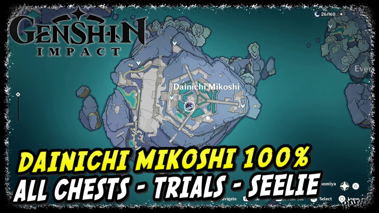 Enkanomiya Dainichi Mikoshi All Treasure Chests, Seelie, & Time Trial Challenges | Genshin Impact |