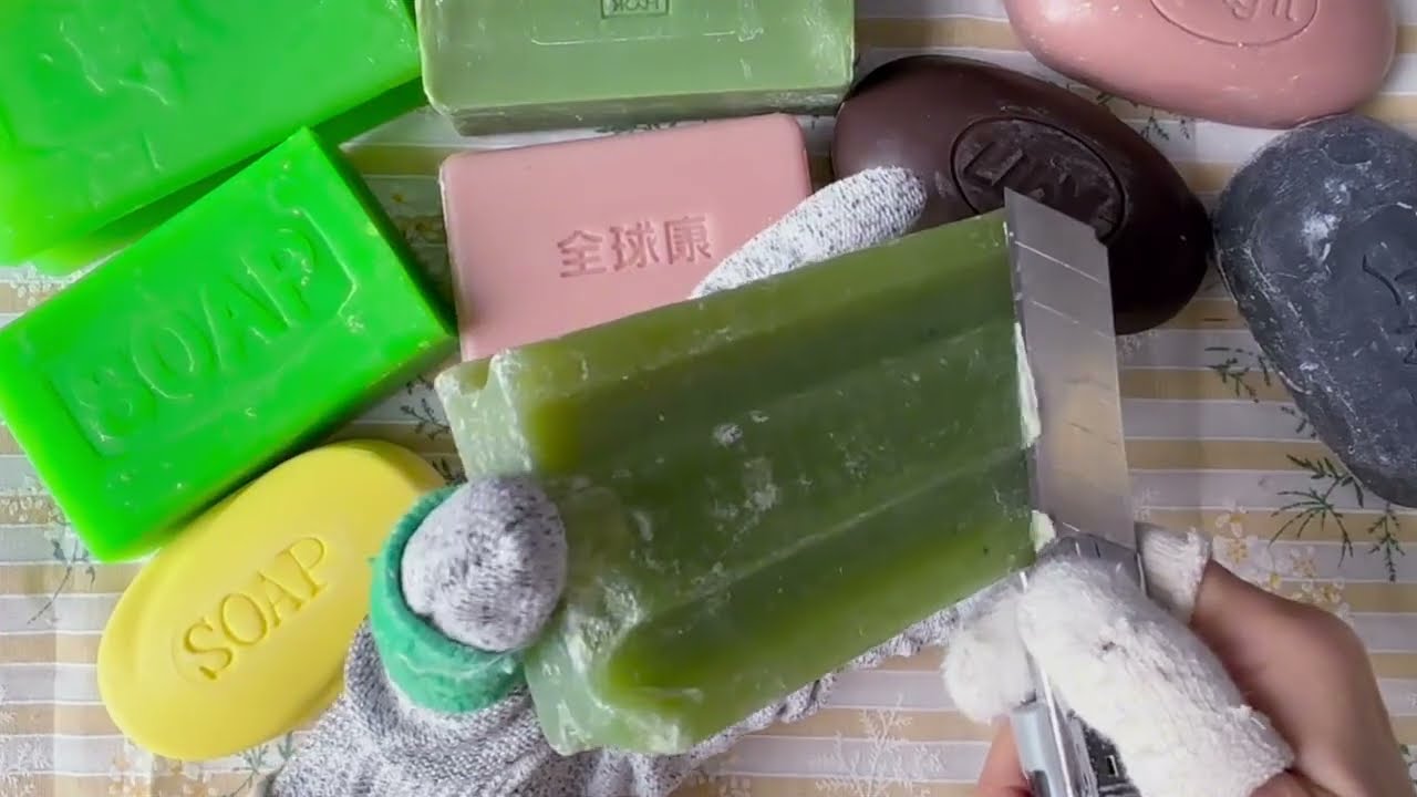 Soap Cutting ASMR | Relaxing Videos No Talking ASMR | Crunchy Soap Cutting ASMR