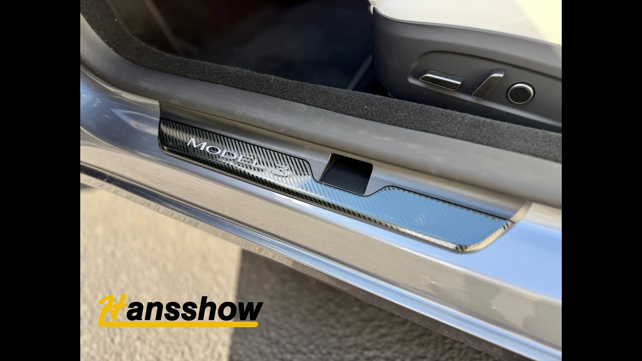 Светодиодные накладки на пороги Tesla Model 3 Highland — Hansshow
