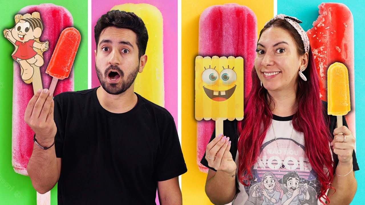 QUEM FIZER PERSONAGENS FAMOSOS COM PALITOS DE SORVETE GANHA | Gabriel e Shirley 2.0