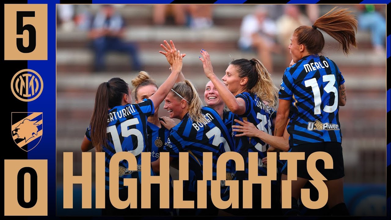 ESORDIO A 5 STELLE ⚽⚽⚽⚽⚽ | INTER 5-0 SAMPDORIA | HIGHLIGHTS WOMEN 2024/25 ⚽⚫🔵