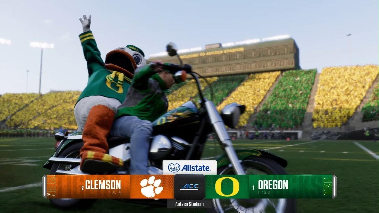 Week 10: 2 Clemson @ 1 Oregon