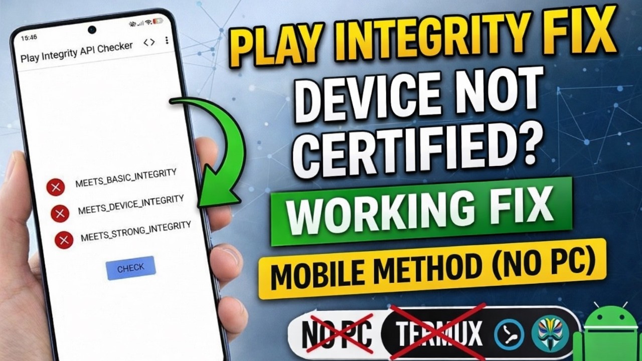 Fix Play Integrity on Rooted Android 🔥 No PC / No Termux (Magisk / KSU)