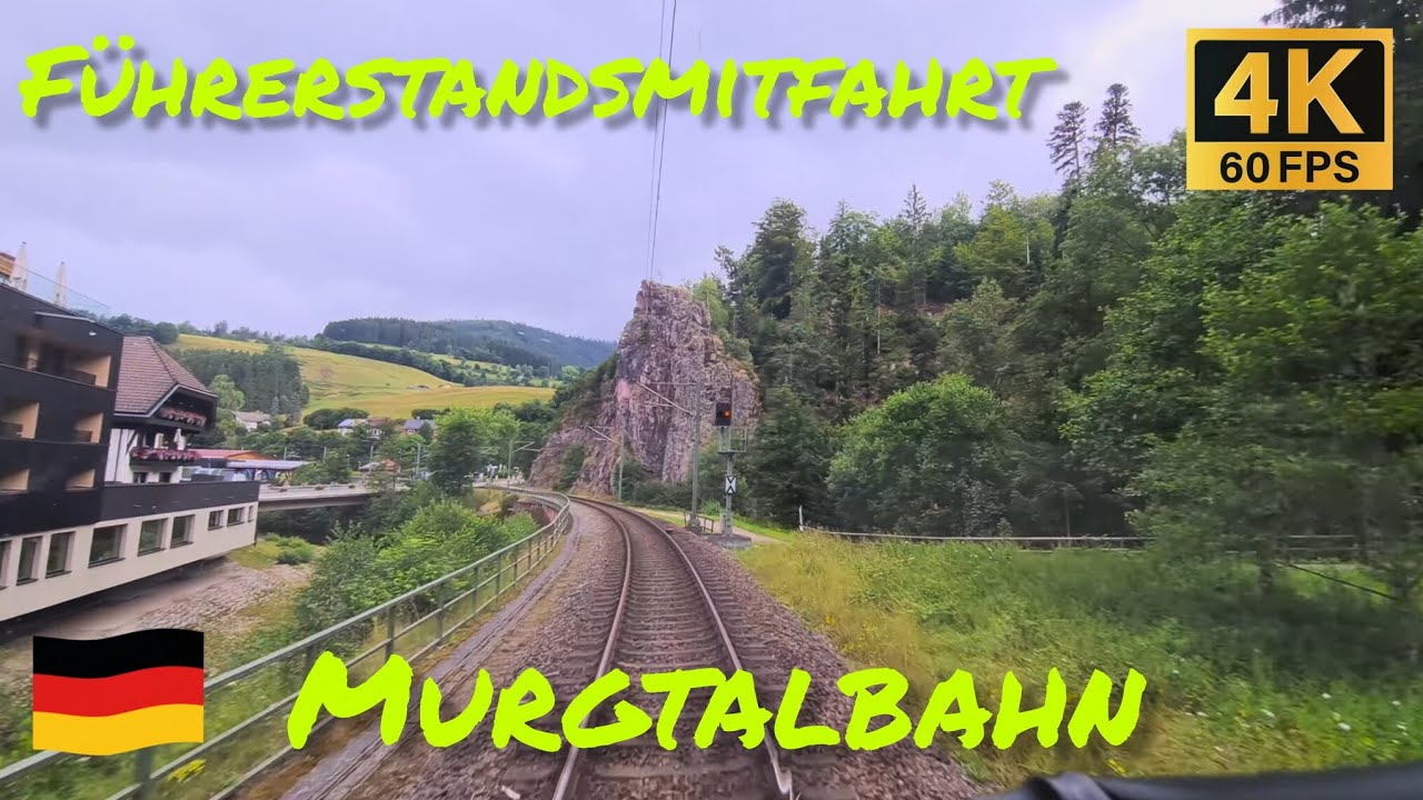 Die Murgtalbahn von Freudenstadt bis Schönmünzach | Führerstandsmitfahrt AVG Linie S8