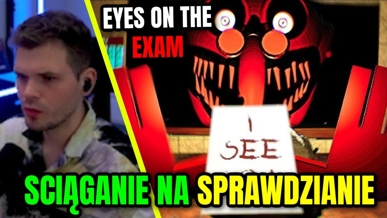 GUCIO I EYES ON THE EXAM | KRÓTKA HORROR GIERKA | SCIĄGANIE NA SPRAWDZIANIE #h2p_gucio #gucioshoty