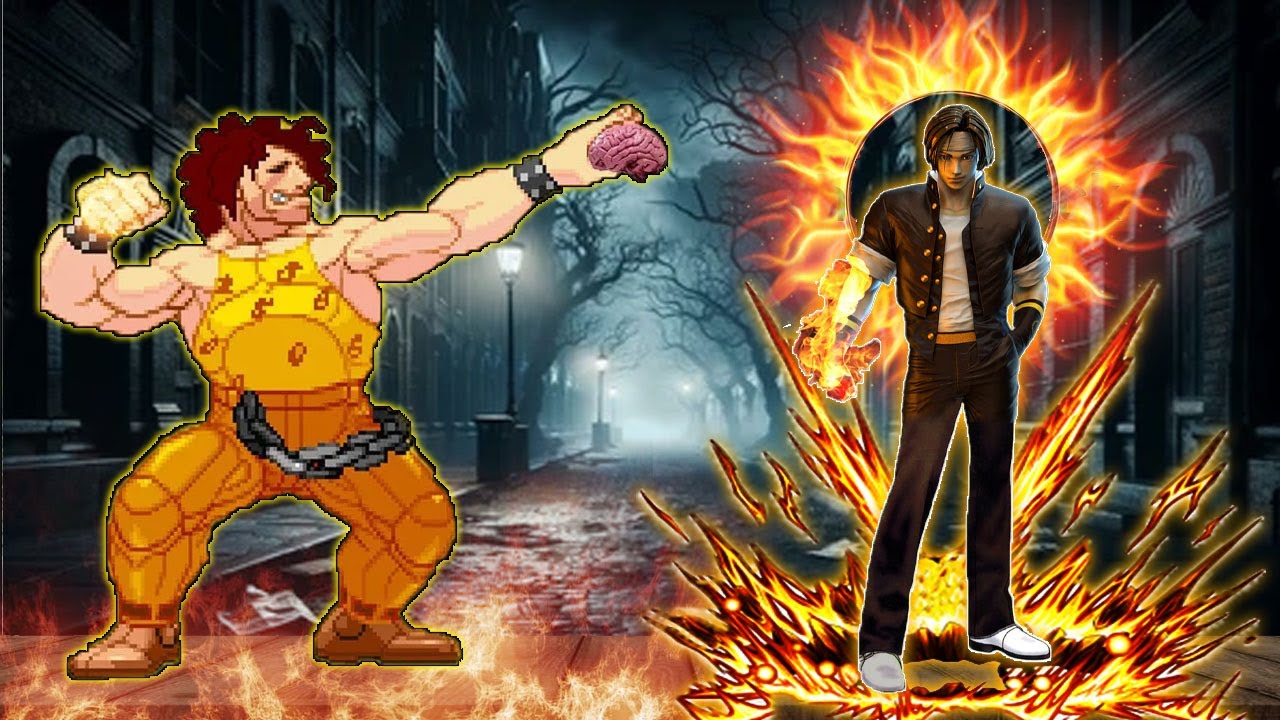 [Mugen KOF] Bomber Hugo vs Kyo Kusanagi Team