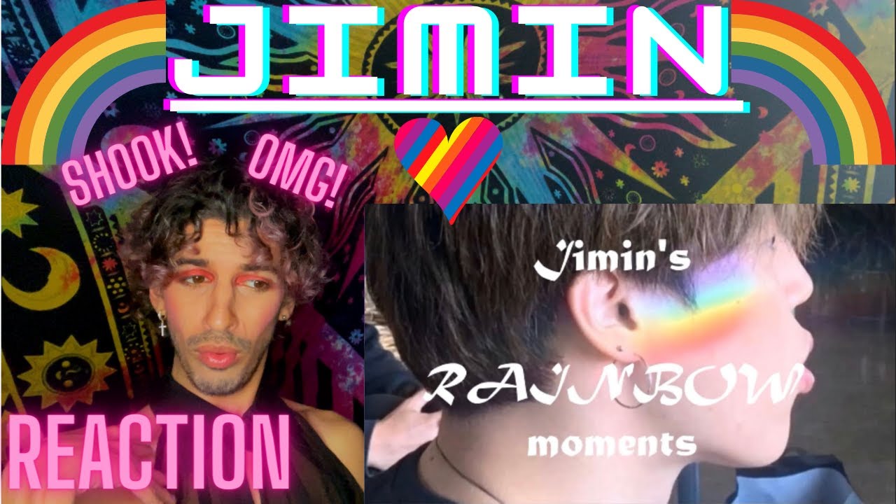 JIMIN'S RAINBOW-Y MOMENTS | REACTION