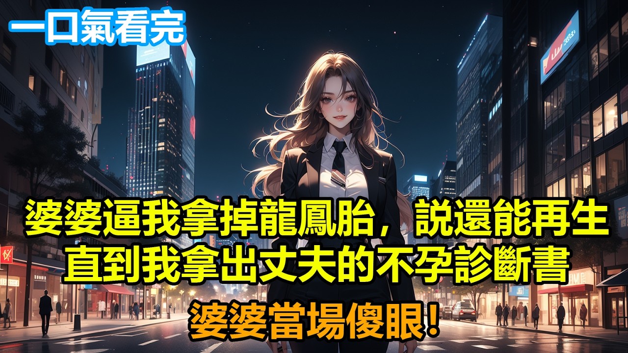 婆婆逼我拿掉龍鳳胎，説還能再生，直到我拿出丈夫的不孕診斷書，婆婆當場傻眼！